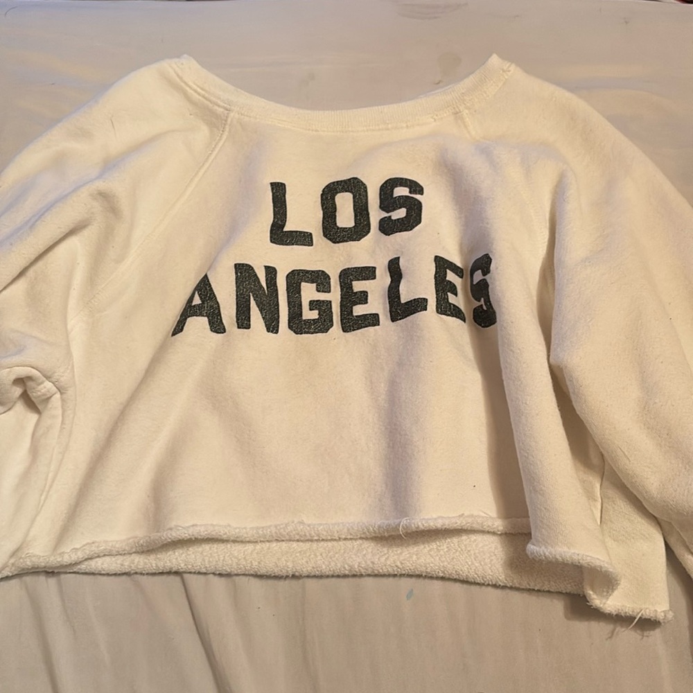 White Free People Los Angeles sweatshirt